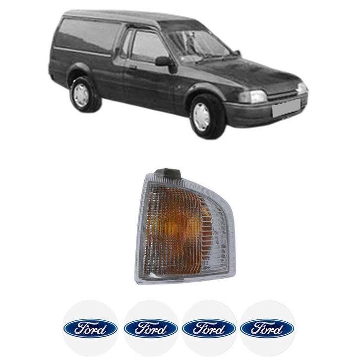 Semnalizator Fata Stanga FORD ESCORT IV Express (AVF) din 1986-1990, Auto, Depo, 4 Stickere auto cu FORD
