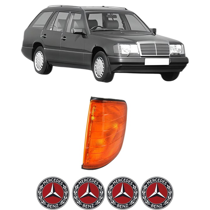 Semnalizator Fata Stanga MERCEDES-BENZ E-CLASS T-Model (S124) din 1993-1996, Auto, Depo, 4 Stickere auto cu MERCEDES-BENZ