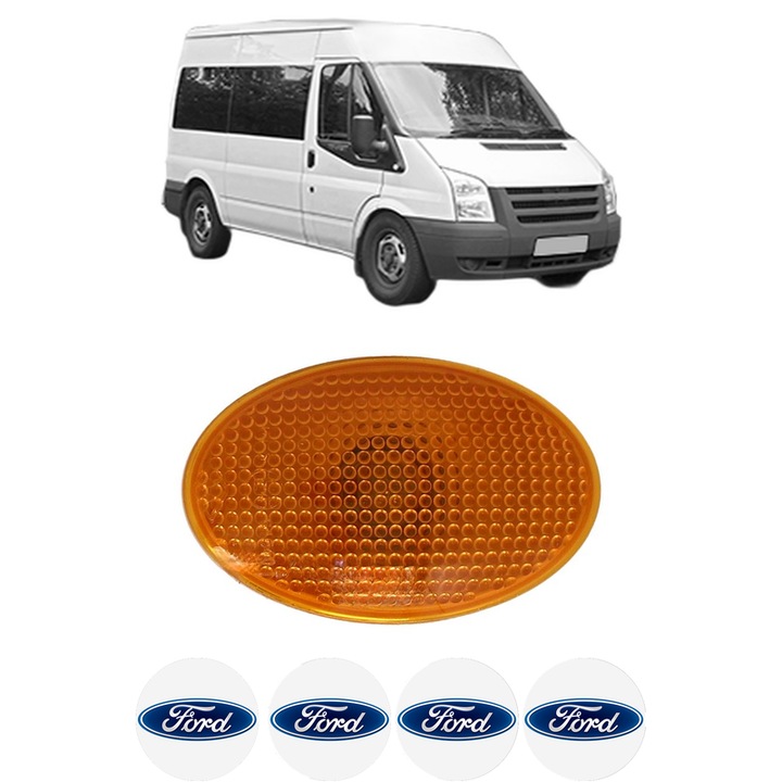 Semnalizator Partea Dreapta / Stanga FORD TRANSIT Bus (FD_ _, FB_ _, FS_ _, FZ_ _, FC_ _) din 2000-2014, Auto, Blic, 4 Stickere auto cu FORD