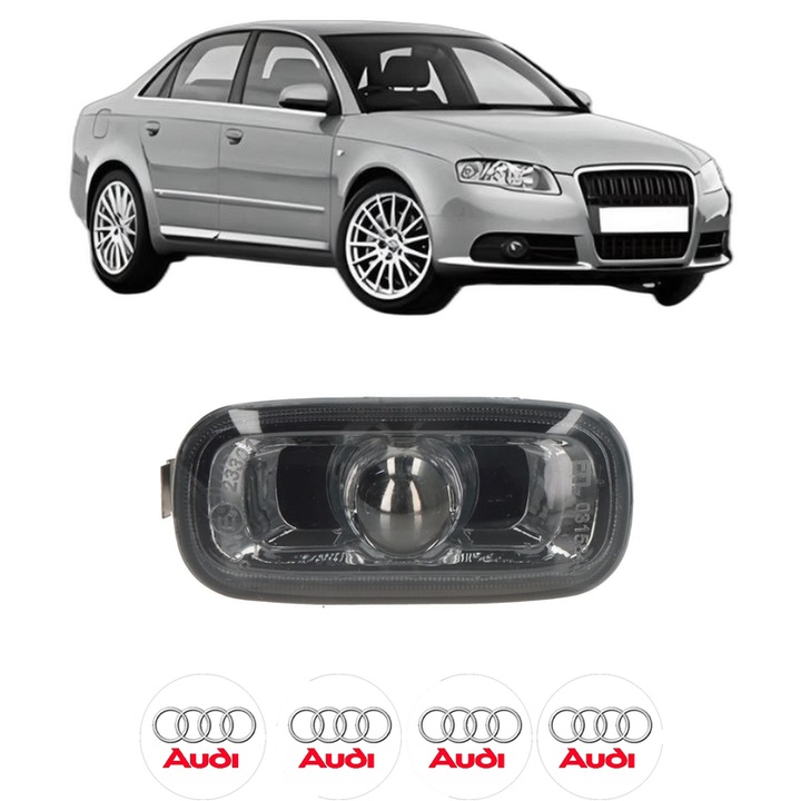 Semnalizator Partea Dreapta / Stanga AUDI A4 B7 (8EC) din 2004-2008, Auto, Blic, 4 Stickere auto cu AUDI