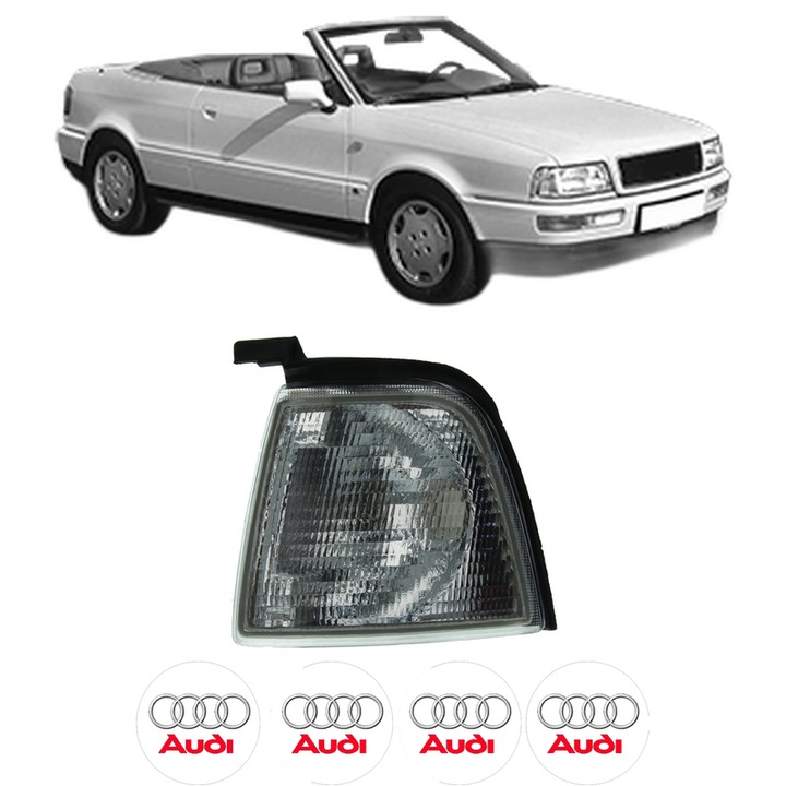 Semnalizator Fata Stanga AUDI CABRIOLET B3 (8G7) din 1991-2000, Auto, Depo, 4 Stickere auto cu AUDI