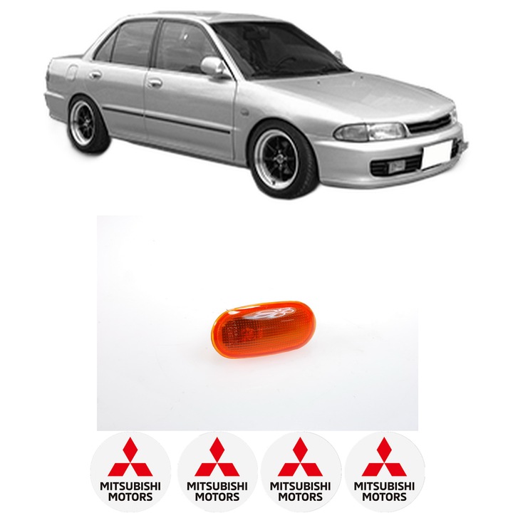 Semnalizator Partea Dreapta / Stanga MITSUBISHI LANCER V (CB_A, CD_A, CE_A) din 1991-1996, Auto, Depo, 4 Stickere auto cu MITSUBISHI