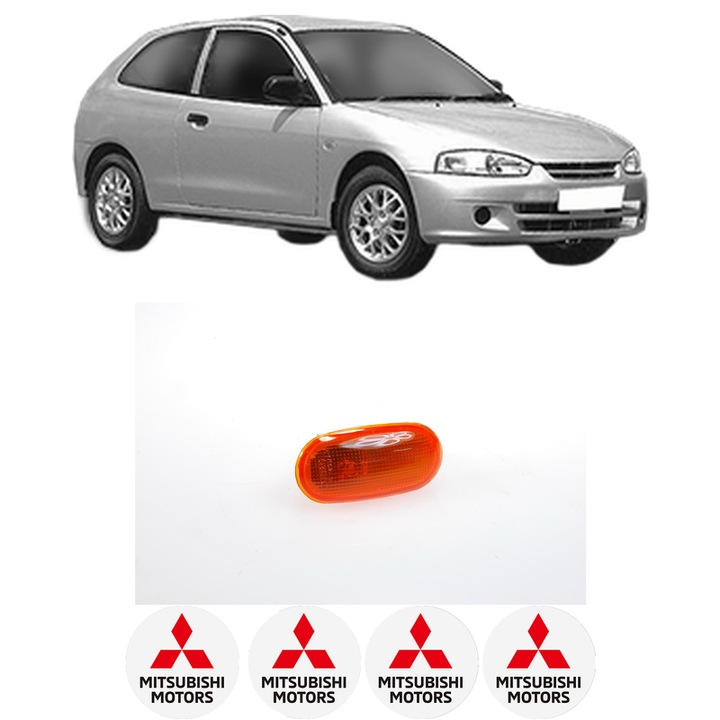 Semnalizator Partea Dreapta / Stanga MITSUBISHI COLT IV (CA_A) din 1992-1996, Auto, Depo, 4 Stickere auto cu MITSUBISHI
