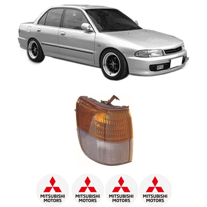 Semnalizator Fata Stanga MITSUBISHI LANCER V (CB_A, CD_A, CE_A) din 1991-1996, Auto, Depo, 4 Stickere auto cu MITSUBISHI