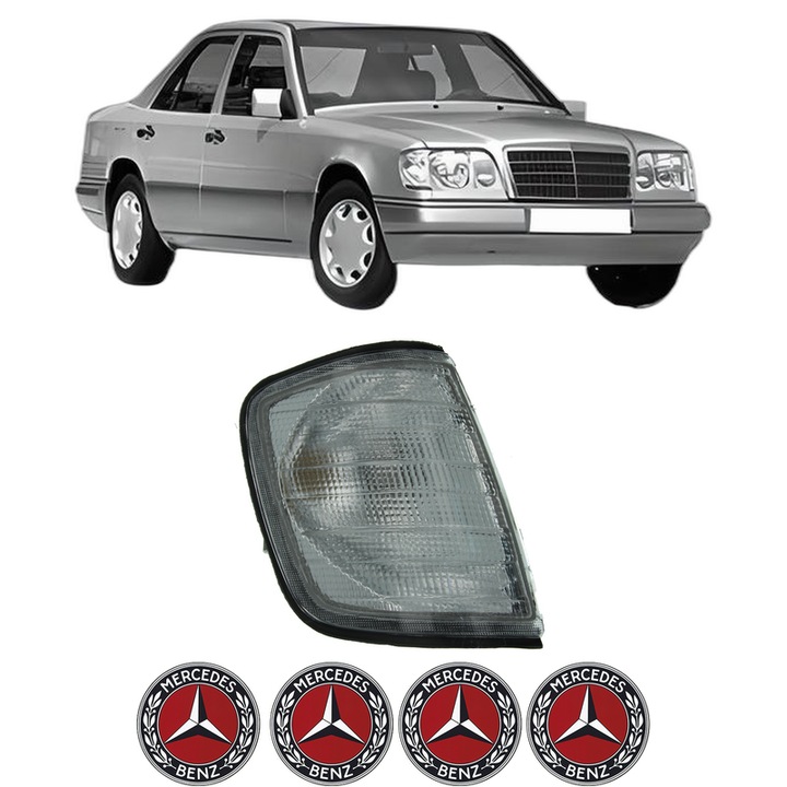 Semnalizator Fata Dreapta MERCEDES-BENZ 124 Saloon (W124) din 1984-1993, Auto, Depo, 4 Stickere auto cu MERCEDES-BENZ