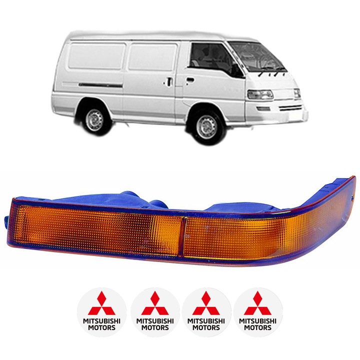 Semnalizator Fata Stanga MITSUBISHI L 300 III Van (P0_V, P1_V, P2_V) din 1986-2006, Auto, Depo, 4 Stickere auto cu MITSUBISHI