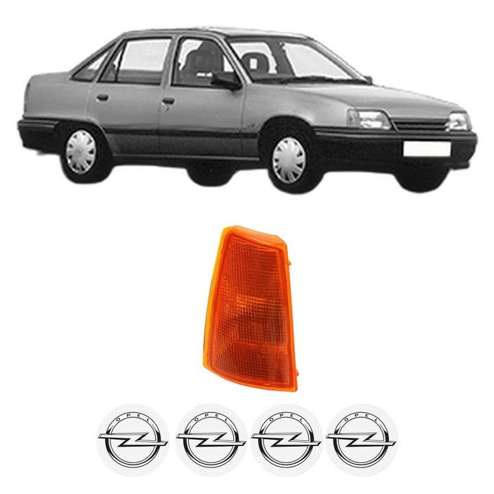 Semnalizator Fata Dreapta OPEL KADETT E (T85) din 1984-1992, Auto, Depo, 4 Stickere auto cu OPEL