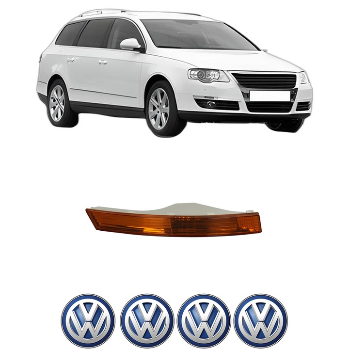 Semnalizator Fata Dreapta Volkswagen PASSAT B6 Variant (3C5) din 2005-2011, Auto, Blic, 4 Stickere auto cu Volkswagen