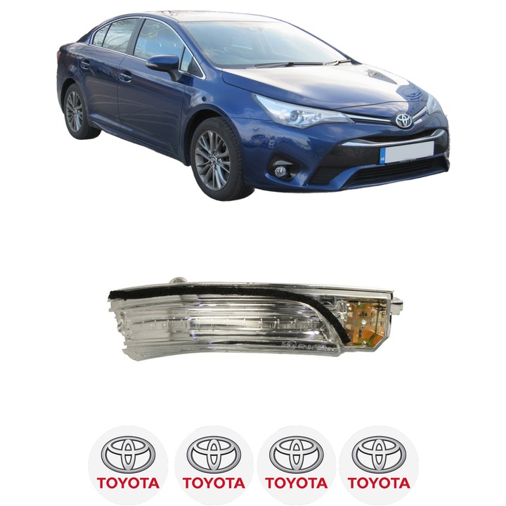 Semnalizator Fata Dreapta TOYOTA AVENSIS Saloon (_T27_) din 2008-2018, Auto, Blic, 4 Stickere auto cu TOYOTA