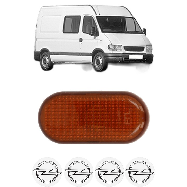 Semnalizator Partea Dreapta / Stanga OPEL MOVANO A Van (X70) din 1999-2003, Auto, Blic, 4 Stickere auto cu OPEL
