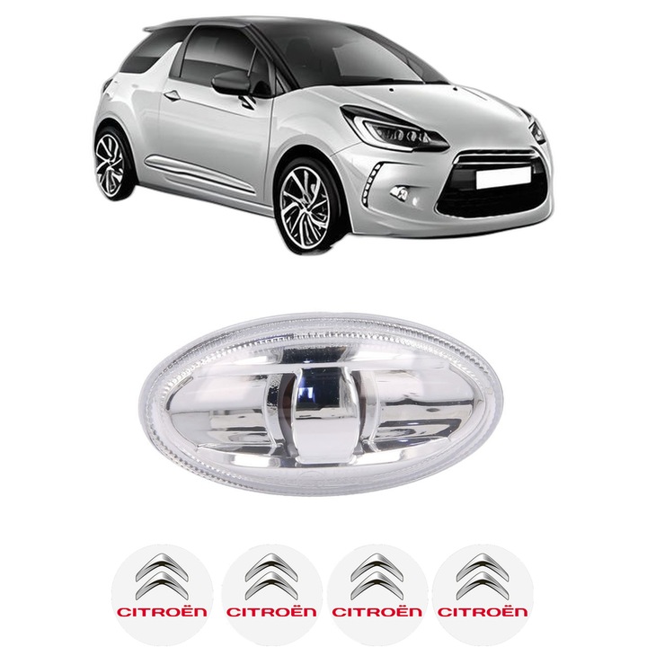 Semnalizator Partea Dreapta / Stanga CITROEN DS3 (SA_) din 2009-2015, Auto, Blic, 4 Stickere auto cu CITROEN