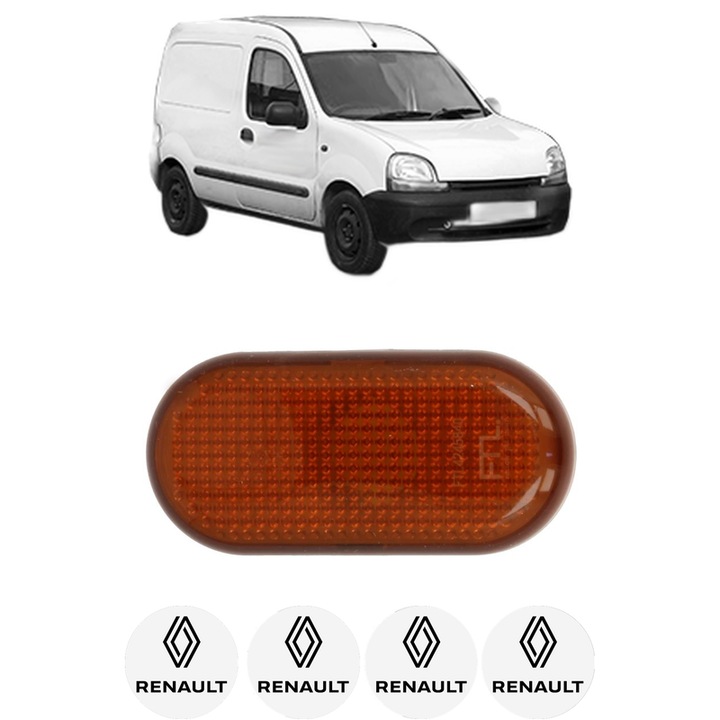 Semnalizator Partea Dreapta / Stanga RENAULT KANGOO Express (FC0/1_) din 1997-2008, Auto, Blic, 4 Stickere auto cu RENAULT