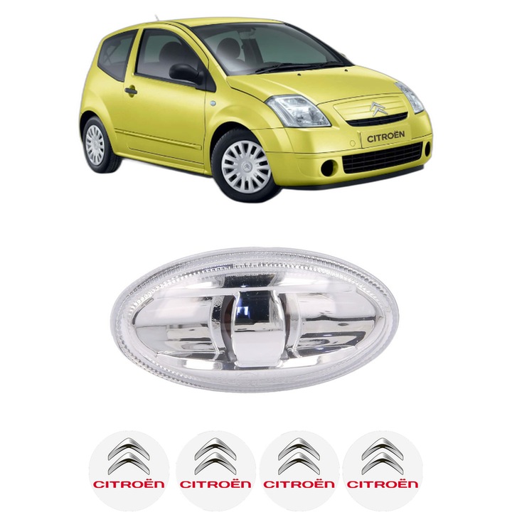 Semnalizator Partea Dreapta / Stanga CITROEN C2 ENTERPRISE (JG_) din 2003-2009, Auto, Blic, 4 Stickere auto cu CITROEN