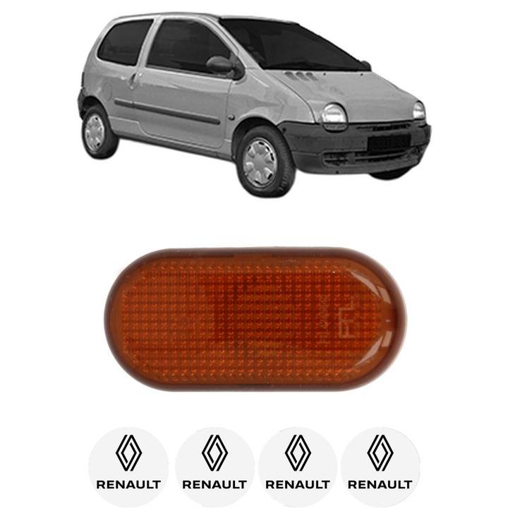 Semnalizator Partea Dreapta / Stanga RENAULT TWINGO I Hatchback Van (S06_) din 1997-2003, Auto, Blic, 4 Stickere auto cu RENAULT