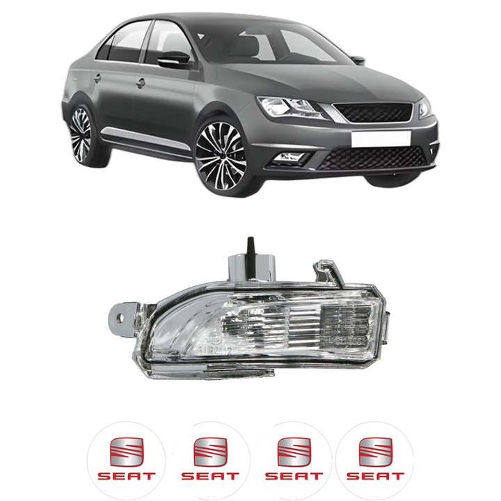 Semnalizator Partea Stanga SEAT TOLEDO IV (KG3) din 2012-2019, Auto, Blic, 4 Stickere auto cu SEAT