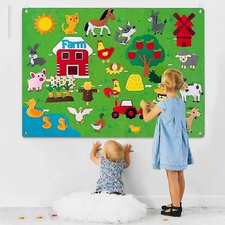 Set joc educativ Ferma, animale de ferma, 14+ ani, multicolor