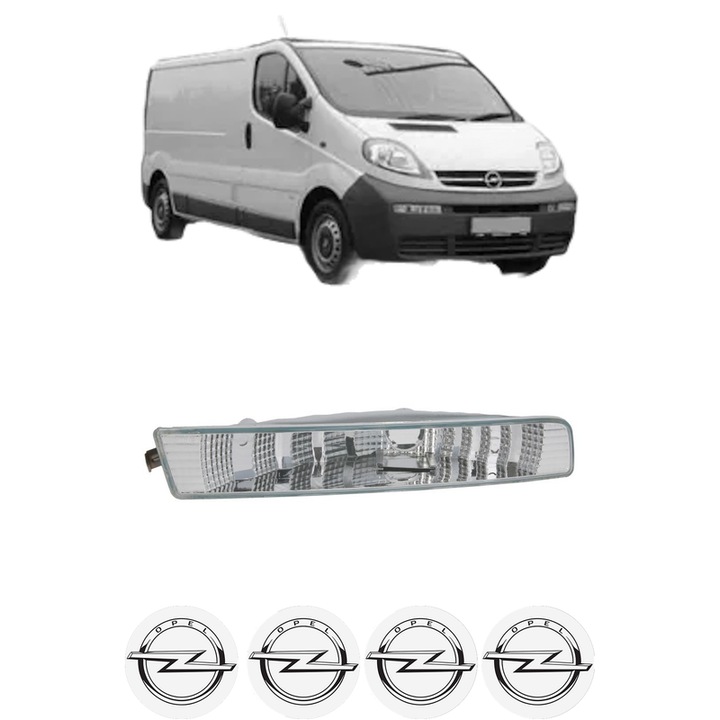 Semnalizator Fata Dreapta OPEL VIVARO A Van (X83) din 2001-2014, Auto, Blic, 4 Stickere auto cu OPEL