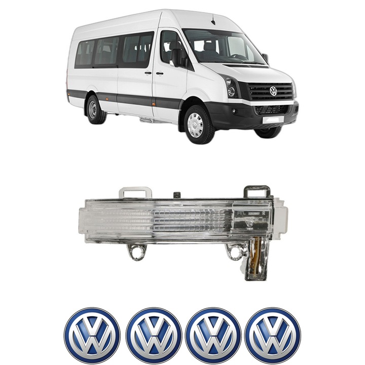 Semnalizator Partea Dreapta Volkswagen CRAFTER Bus (SYI, SYJ) din 2016-2024, Auto, Blic, 4 Stickere auto cu Volkswagen