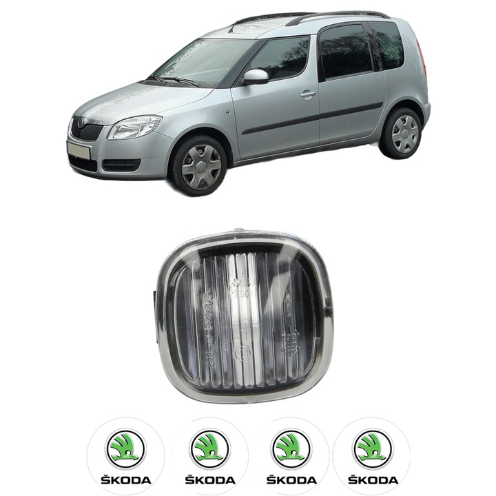 Semnalizator Partea Dreapta / Stanga SKODA ROOMSTER Praktik (5J) din 2007-2015, Auto, Blic, 4 Stickere auto cu SKODA