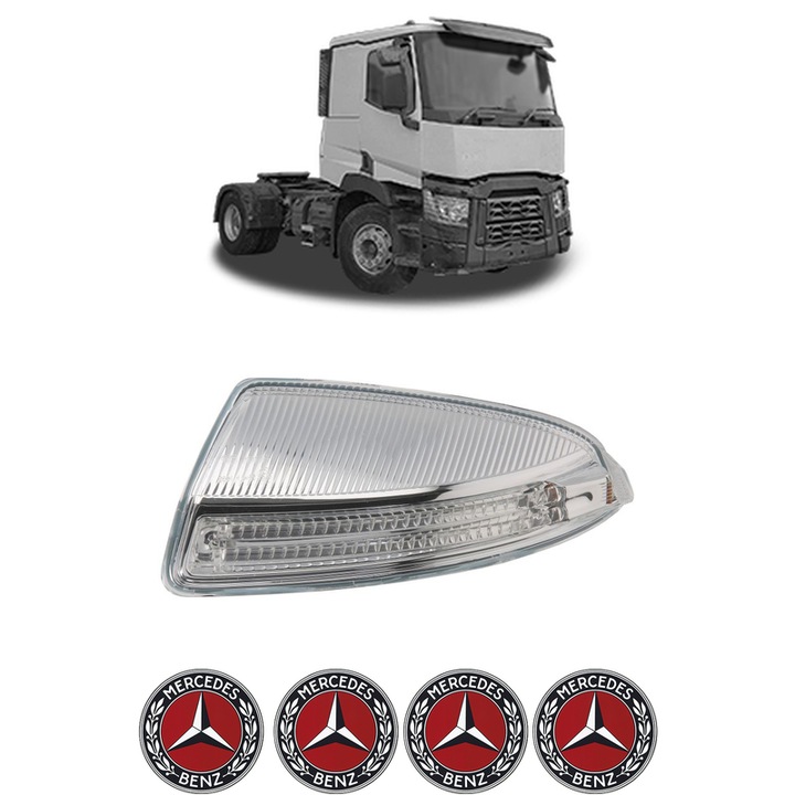 Semnalizator Partea Stanga MERCEDES-BENZ C din 1993-2013, Auto, Blic, 4 Stickere auto cu MERCEDES-BENZ