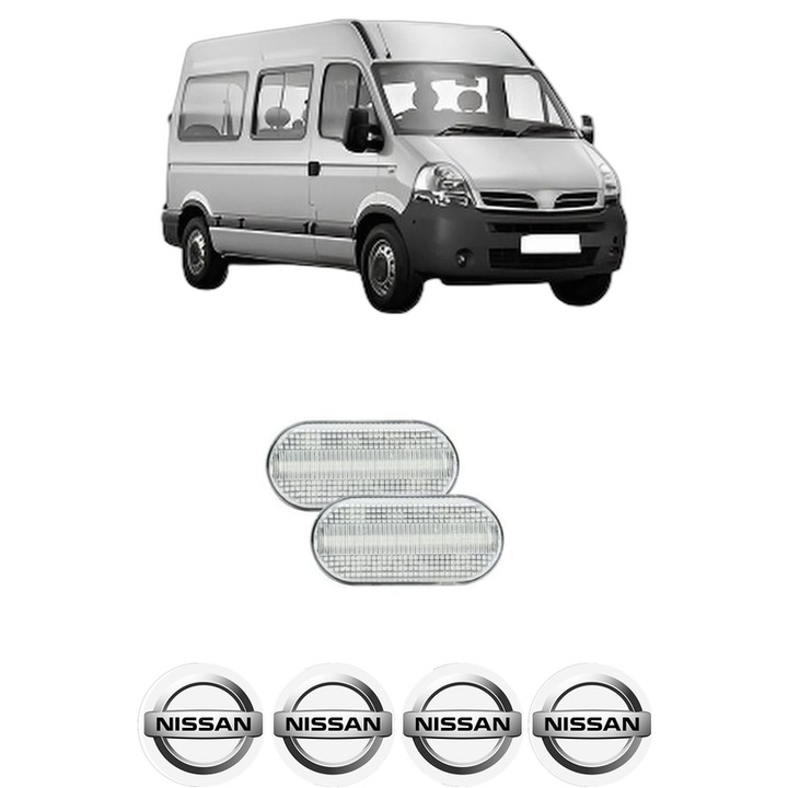 Semnalizator Partea Dreapta / Stanga NISSAN INTERSTAR Van (X70) din 2002-2006, Auto, Blic, 4 Stickere auto cu NISSAN