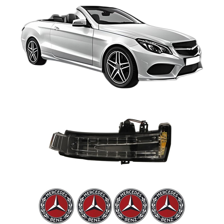 Semnalizator Partea Dreapta MERCEDES-BENZ E-CLASS Convertible (A207) din 2010-2016, Auto, Blic, 4 Stickere auto cu MERCEDES-BENZ