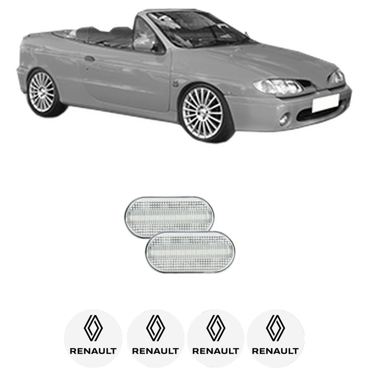 Semnalizator Partea Dreapta / Stanga RENAULT MEGANE I Cabriolet (EA0/1_) din 1996-2003, Auto, Blic, 4 Stickere auto cu RENAULT