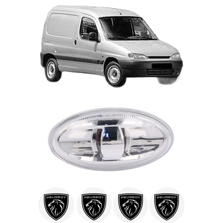 Semnalizator Partea Dreapta / Stanga PEUGEOT PARTNER Box Body/MPV (5_, G_) din 1996-2015, Auto, Blic, 4 Stickere auto cu PEUGEOT