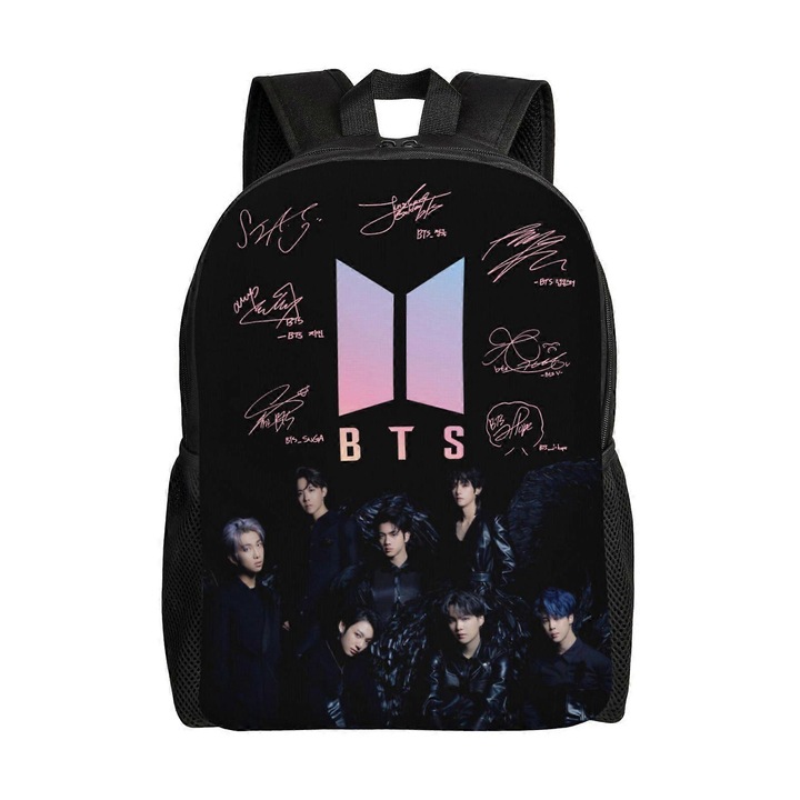 K-Pop BTS iskolatáska, D design, többszínű, tinédzsereknek