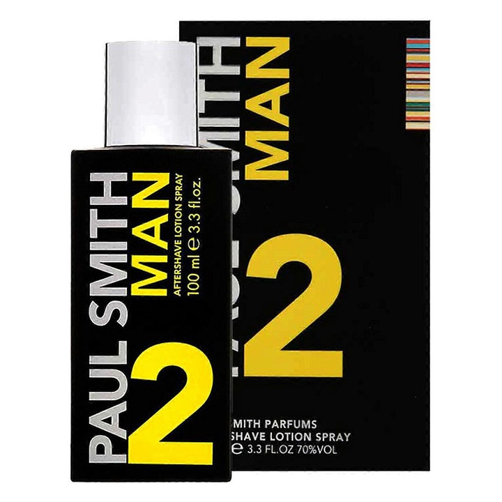 Лосион за след бръснене Man 2, Paul Smith, 100мл, дървесен и пикантен парфюм, нотки на ябълка Грени Смит и кардамон