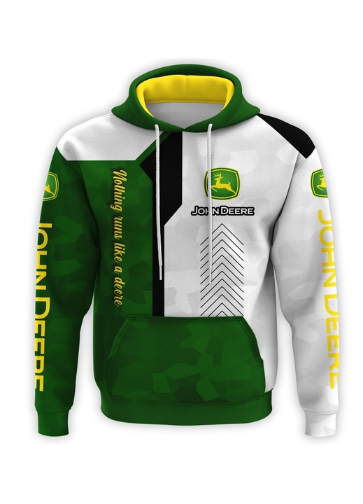 Hanorac barbati John Deere 2.5.5 maneca lunga, multicolor