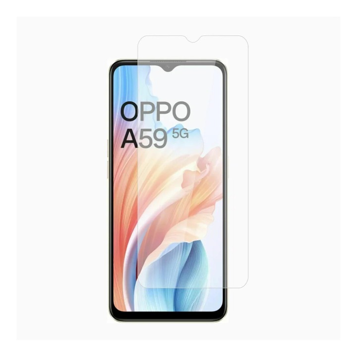 Защитно фолио за Oppo A59 5G, кристална чистота, прецизни изрези, лесно нанасяне