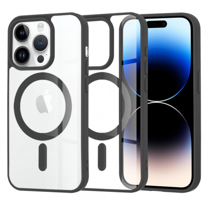 Husa MagSafe pentru Apple iPhone 14 Pro, Pro, Neagra