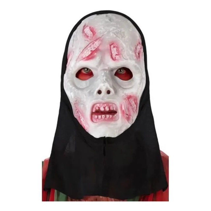Masca Zombie cu gluga, multicolor, unisex, ideala pentru Halloween