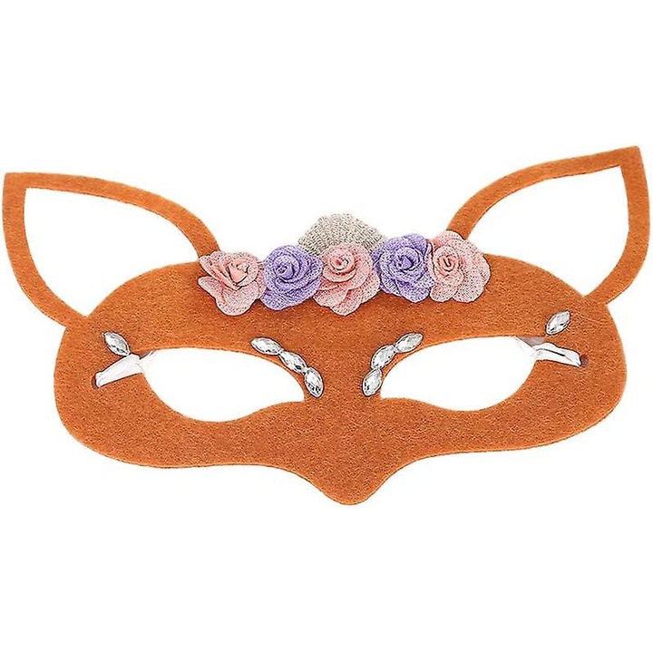 Set 6 masti de vulpe din fetru, pentru petreceri si cosplay