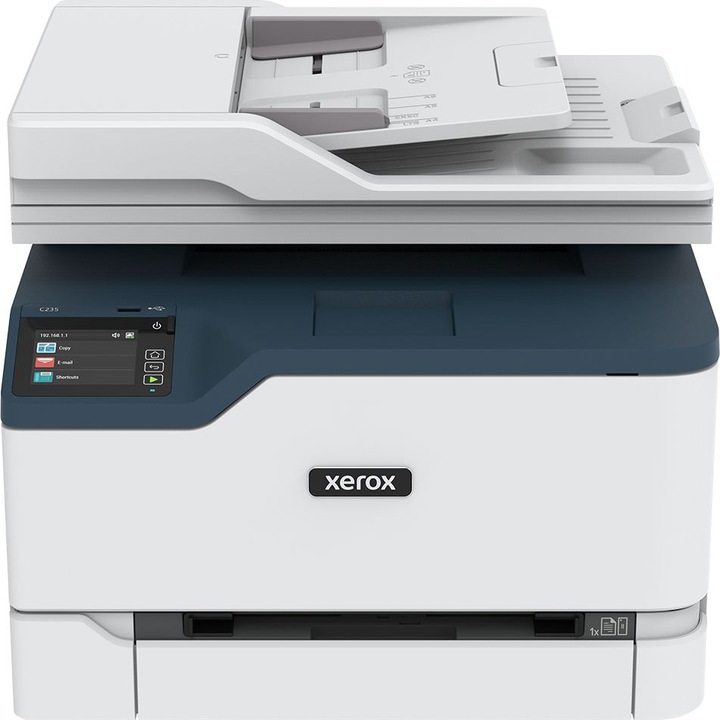 Imprimanta Laser Xerox C235, Color, Duplex, A4, 22 ppm, USB, Wi-Fi, Ethernet, 4800 x 4800 DPI, Blue