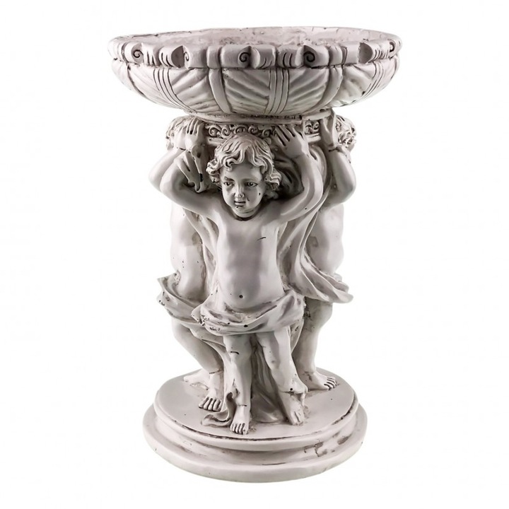 "Inger din rasina cu suport pentru ghiveci de flori. 19X28 cm "