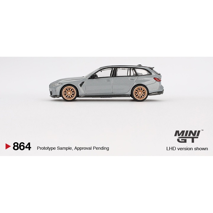 Макета авто Bmw M3 Touring (G81) Competition Brooklyn Grey 2024 1:64 Mini GT MGT00864-L