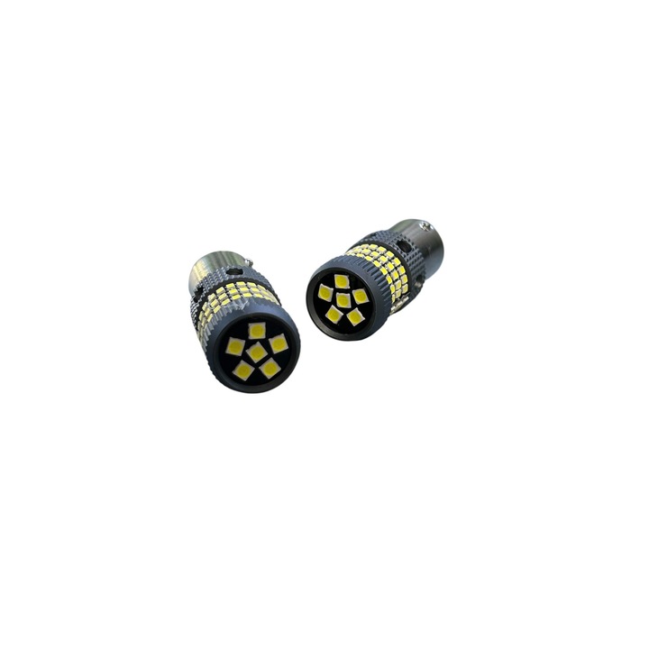 Set Becuri LED Canbus 1156 P21W, 144 LED-uri Marsarier