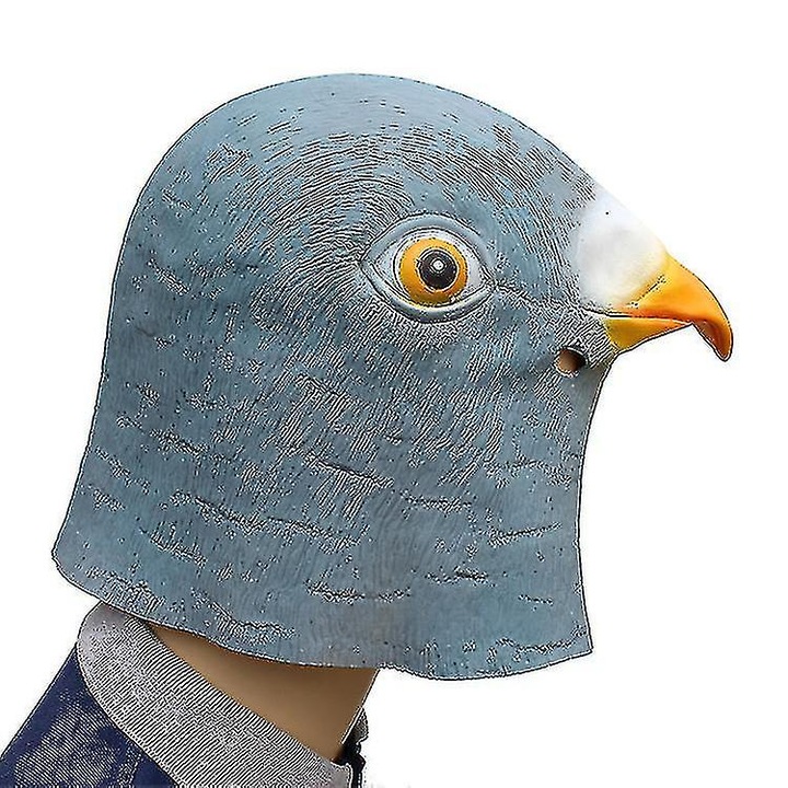 Masca din latex animal cu porumbel, costum de Halloween, masca de teatru, set masti carnaval