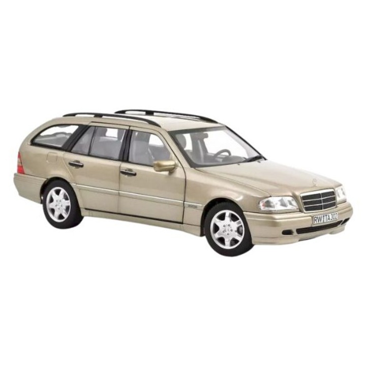 Macheta auto Mercedes-Benz C-Class T-Model 1997 Smoke Silver 1:18 NOREV
