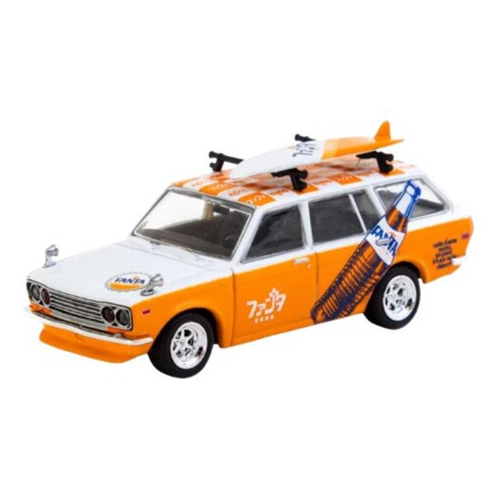 Datsun Bluebird 510 Fanta Tarmac Works 1:64 autómodell