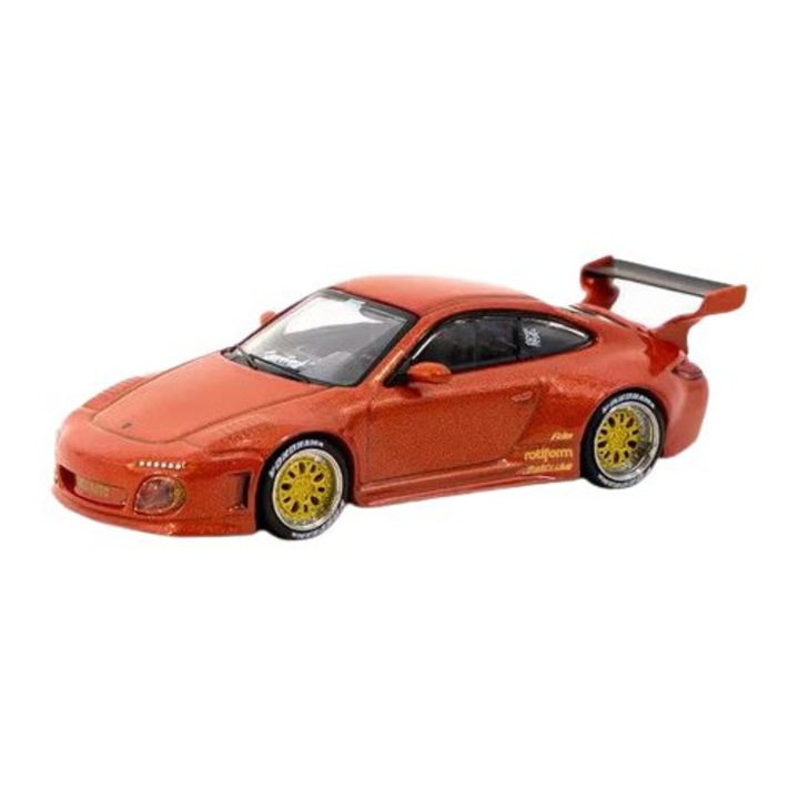 Autómodell Porsche 911 (997) Régi Piros Tarmac Works 1:64