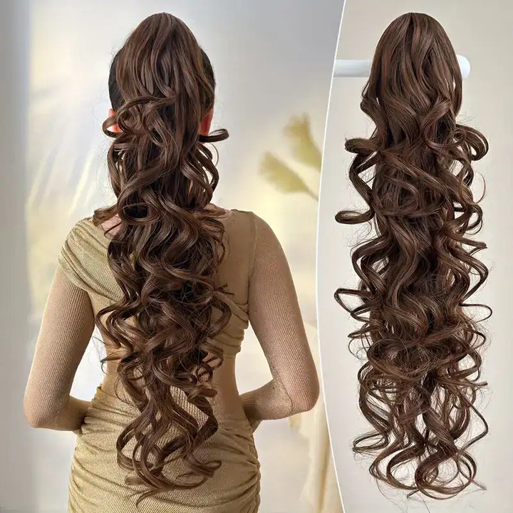 Extensie Coada de Cal din Par Natural cu clama, maro