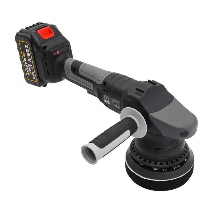 Masina de lustruit, motor fara perii de 21V, viteza reglabila, neagra