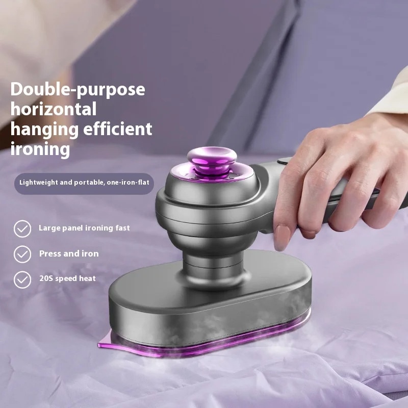 Fier de Calcat Portabil, Model HB-606 - Calcat Uscat si cu Abur - Maner Rotativ 360° - Rezervor de Apa cu Capacitate Mare - Compact si Usor de Folosit