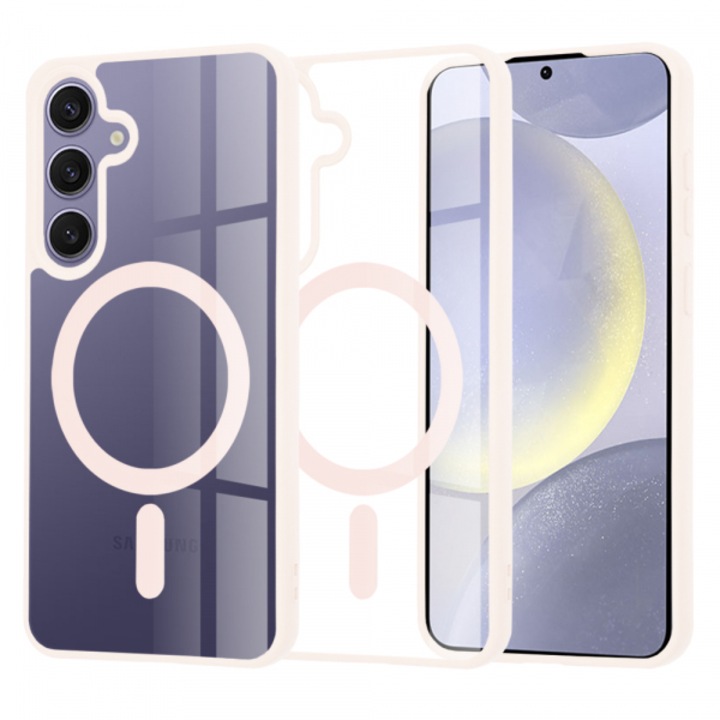 Husa MagSafe pentru Samsung Galaxy S24+ S926, Pro, Roz