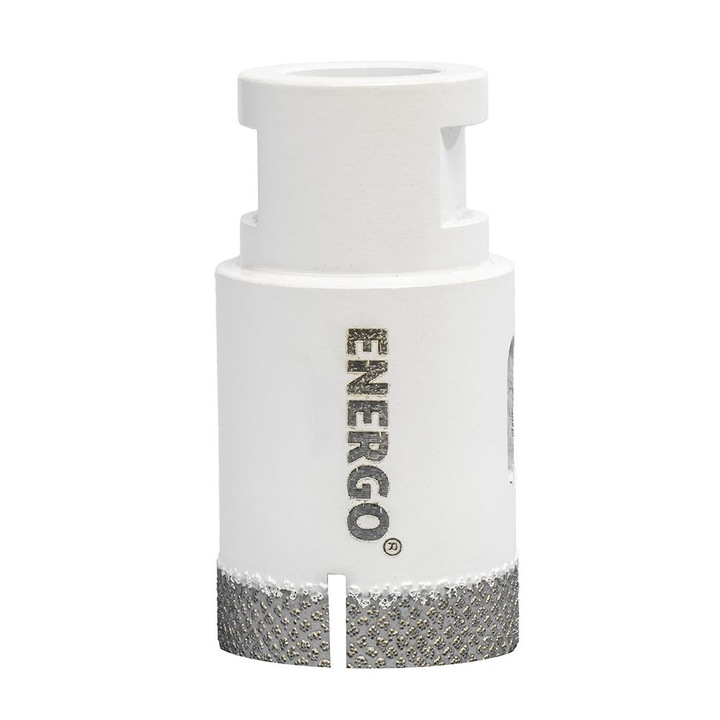 Carota diamantată, Energo, D-25mm L-35mm filet M14 pentru gresie, faianta, granit, marmura, gaurire uscata