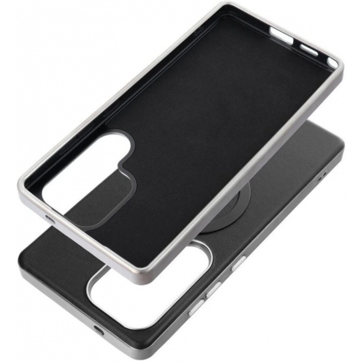 Husa MagSafe pentru Samsung Galaxy A26 A266, Gentleman Mag, Neagra