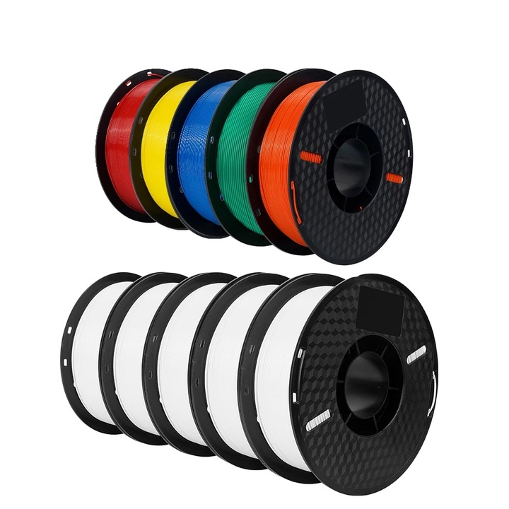 Filament PLA pentru imprimanta 3D, 1.75mm, 1KG, set 10KG Mix D